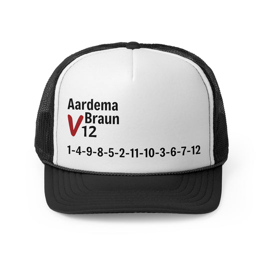 Aardema Braun V12 Firing Order Trucker Cap