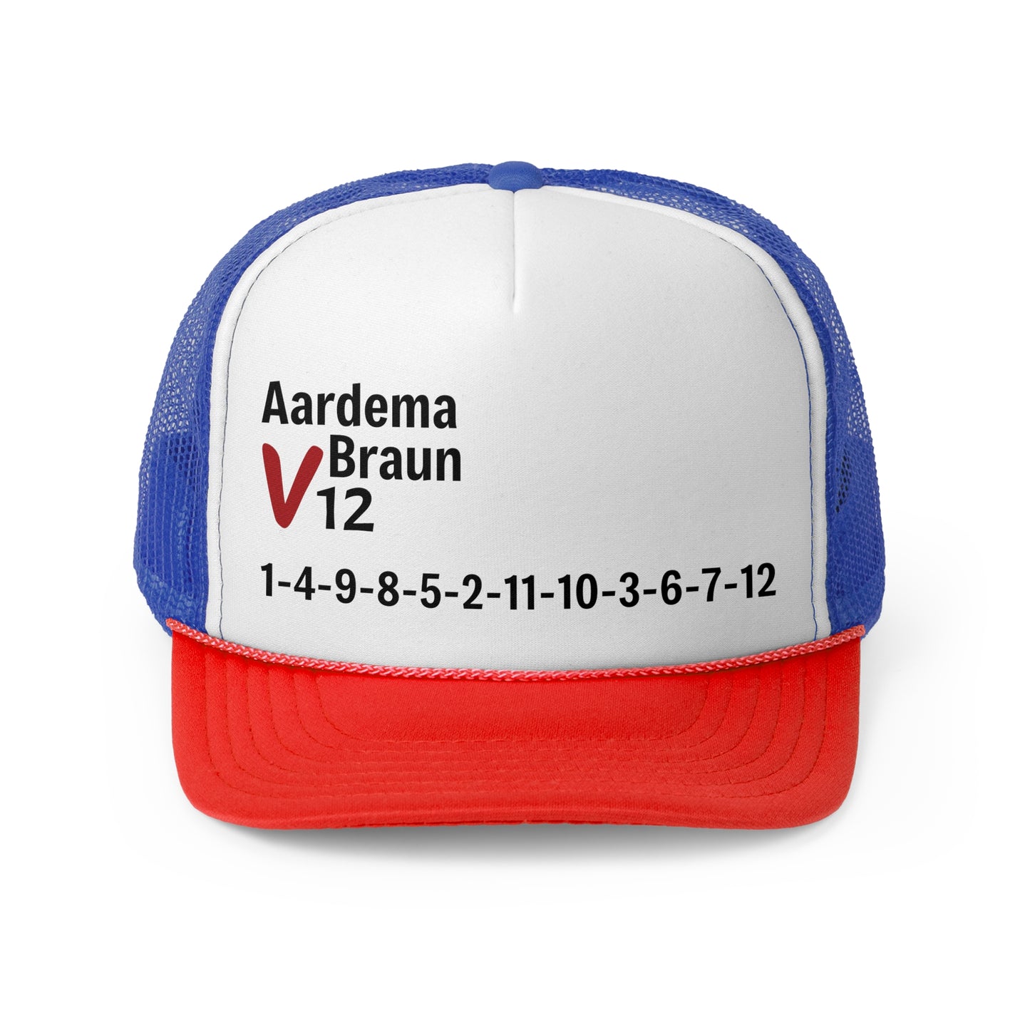 Aardema Braun V12 Firing Order Trucker Cap